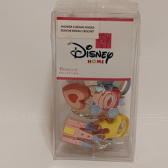 CUTE Disney Home Princess Rose Shower Hooks BNIP 9 Hooks - Picture 1 of 3